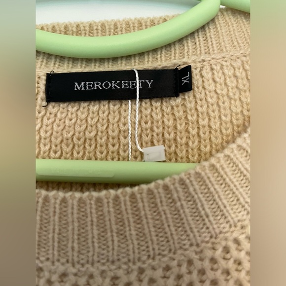 NEW Merokeety colorblock sweater size Xl nwt - Picture 5 of 5